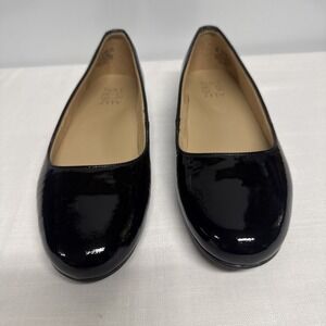 New Naturalizer Maxwell Round Toe Ballet Flats, Patent Leather 8W Wide